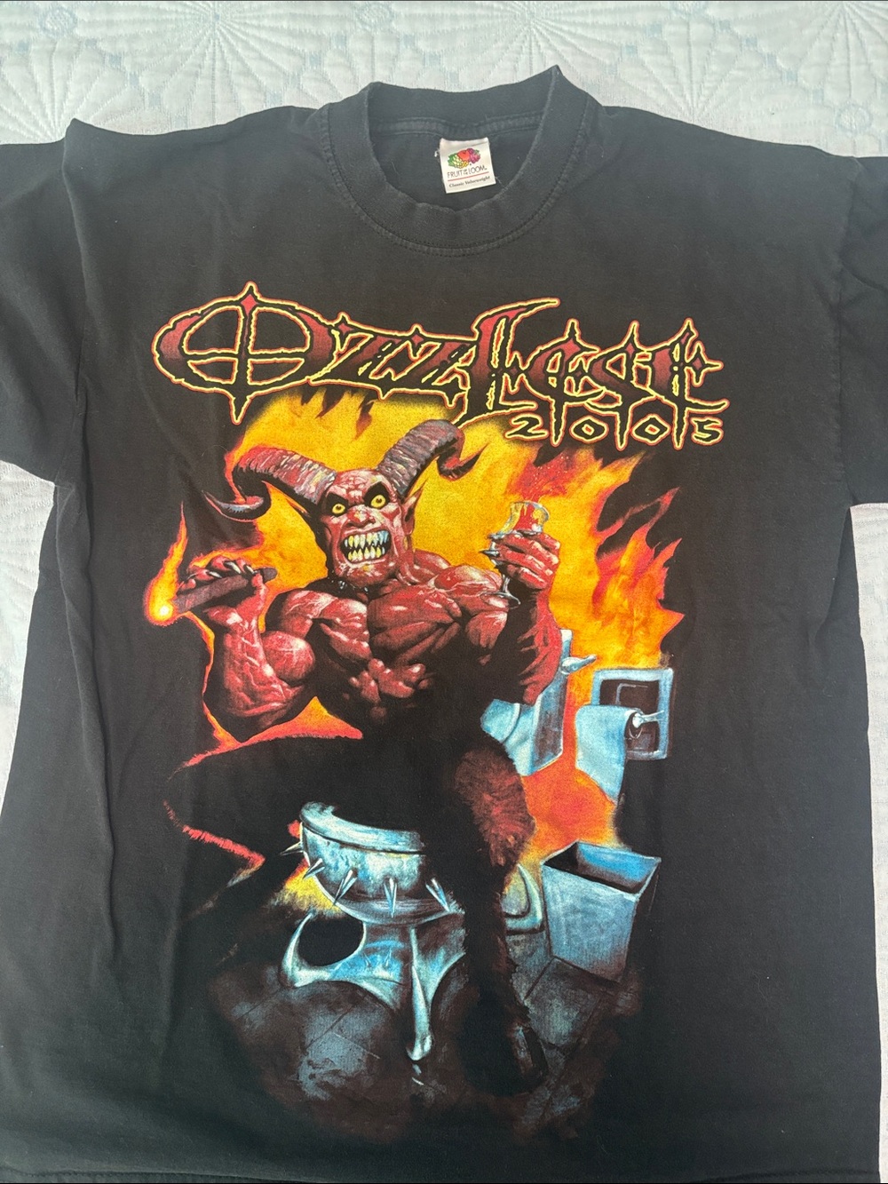 Ozzy Osbourne OzzFest 2005 Black Graphic Band Tee